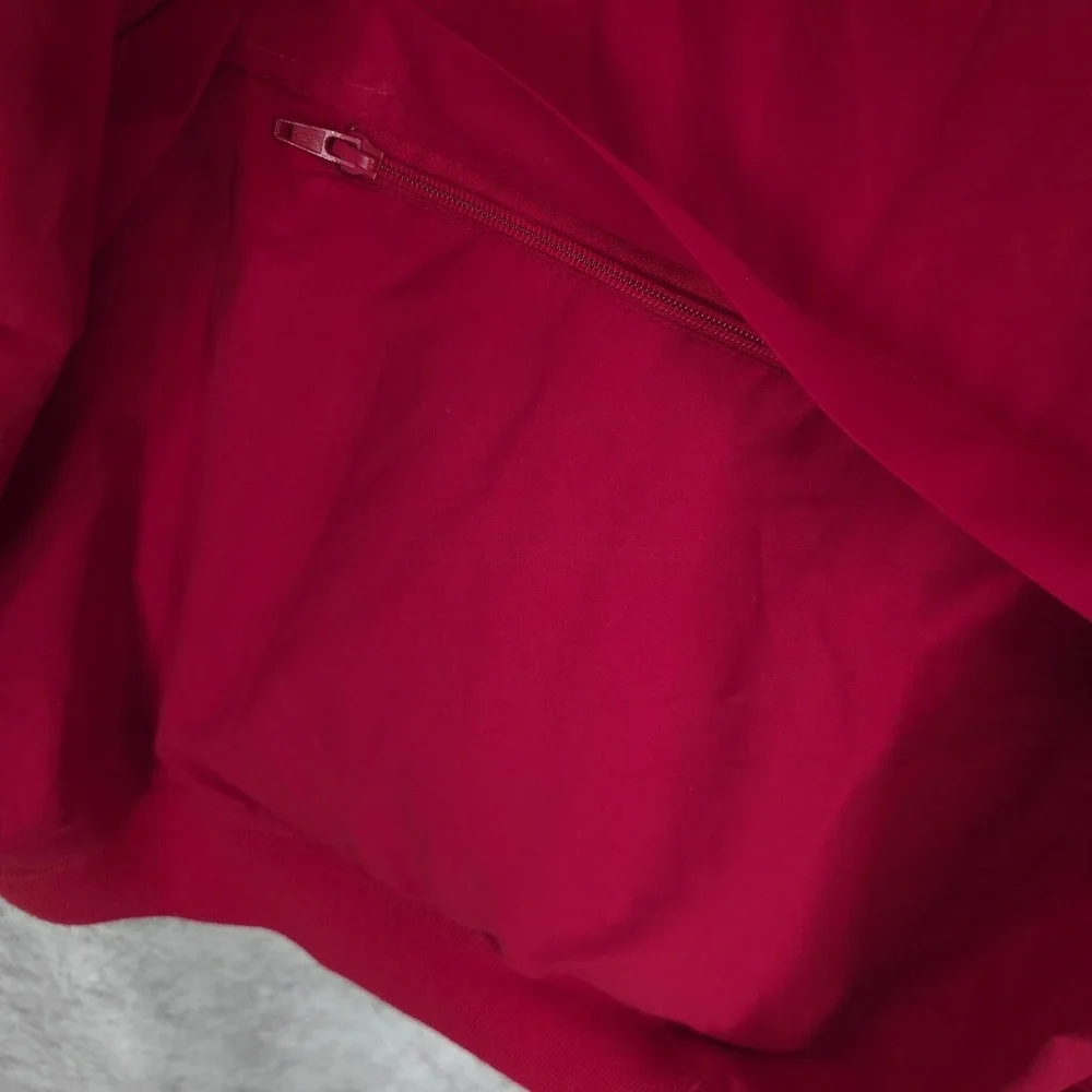 Pebble Beach Windbreaker Mens XL Red Golf Pullover Water Resistant Short Sleeve
